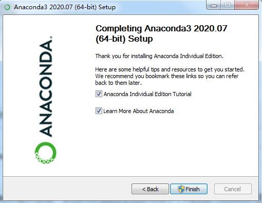 Anaconda3 Jupyter Notebook安装完成